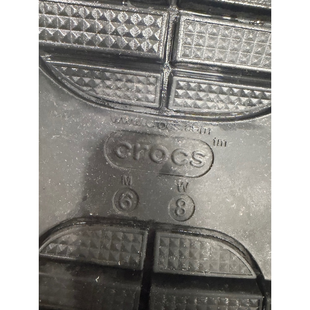 Crocs Mega Crush Clog Black Platform Lug Sole Shoes Womens Size 8 207988-001 - Picture 9 of 9